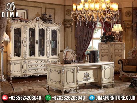 Desain Meja Direktur Ukiran Mewah Luxury New Classic Style Carving MM 0810