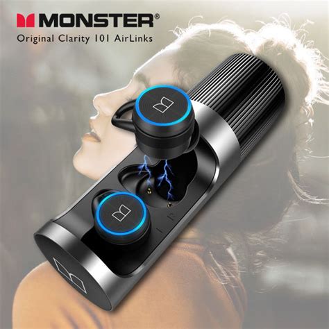 Monster Clarity 101 Airlinks Tws Earbuds Clear Talk Bluetooth Wireless Headphones Enc Noise