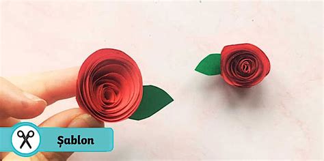 trandafir din hartie activitate practica twinkl