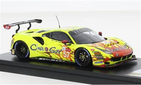 Miniature Ferrari 488 1 18 Look Smart GTE EVO No 57 Kessel Racing 24h