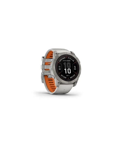 Garmin Fenix 7x Pro Solar Sapphire Fog Gray Ti Ember Orange Hero Lt