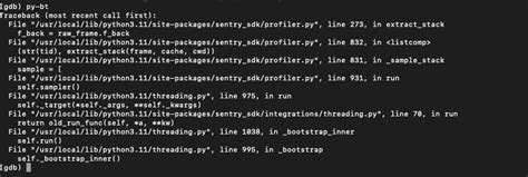 Segmentation Fault In Python Abiodun Sotunde