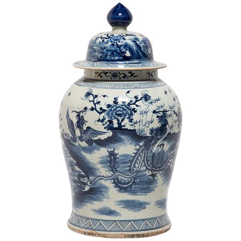 Eighteenth Century Chinese Blue And White Porcelain Ginger Jar At Stdibs