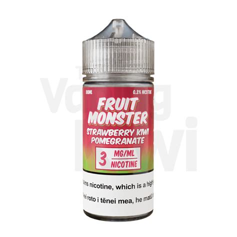 Strawberry Kiwifruit Aka Strawberry Kiwi Pomegranate • Fruit Monster • Vg Heavy The Vaping Kiwi