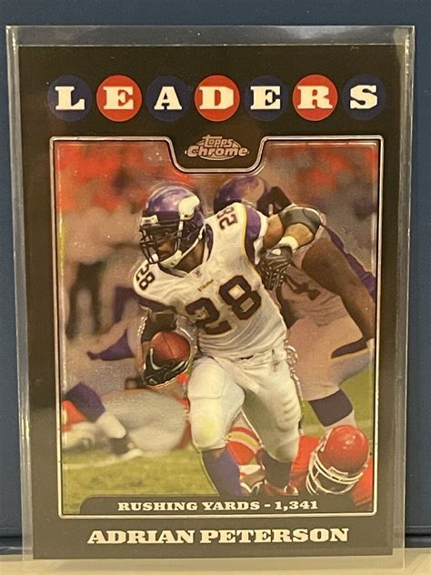 Topps Chrome Tc Adrian Peterson For Sale Online Ebay