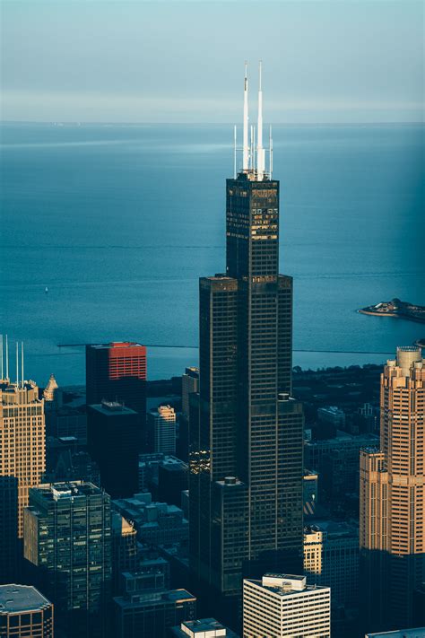 Photo Of Chicago Cityscape At Night · Free Stock Photo