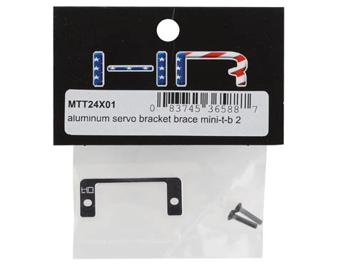 Hot Racing Losi Mini T 2 0 Mini B Aluminum Servo Bracket Brace Black HRAMTT24X01 AMain Hobbies
