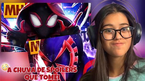 React Miles Morales E Homem Aranha Homem Aranha Atrav S Do