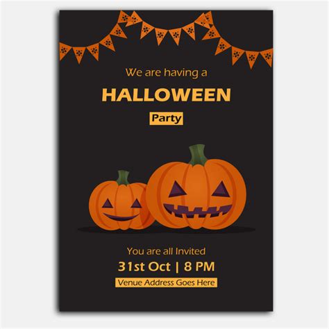 Halloween Party Poster Halloween Party Poster Design Halloween Party