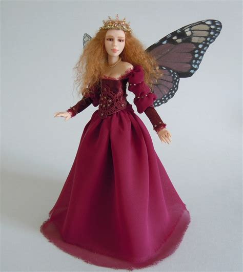 Ooak Art Doll Arwen Sculpture Fantasy Fairy In Polymer Clay Ooak