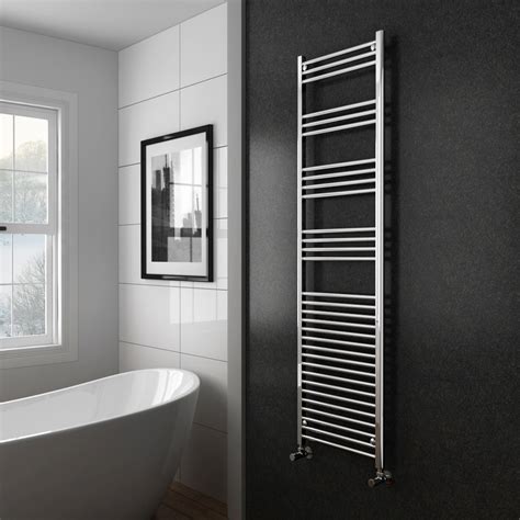 Diamond Heated Towel Rail W500 X H1800mm Chrome Straight At