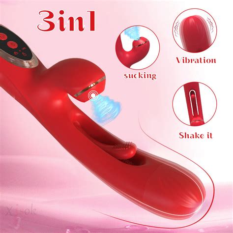 Clit Sucking Flapping Rabbit Vibrator Dildo G Spot Vibrators Sex Toys