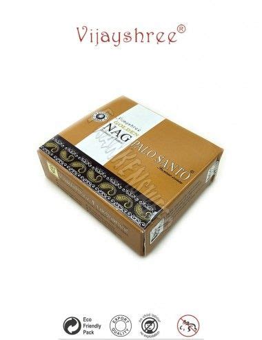 Incienso Palo Santo Cones Vijayshree Golden Nag Incense Cones