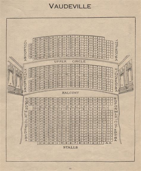 ALHAMBRA THEATRE Vintage Seating Plan London West End Leicester