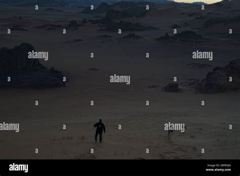 exploring the Tassili N'Ajjer National Park in algeria Stock Photo - Alamy