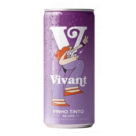 Vinho Tinto Em Lata Vivant Wines 269ml Shopee Brasil