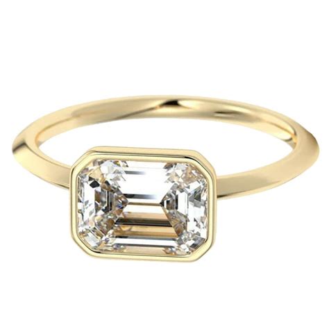 Amazon Ssjewel 1 67 Ct Emerald Cut Diamond Classic East West