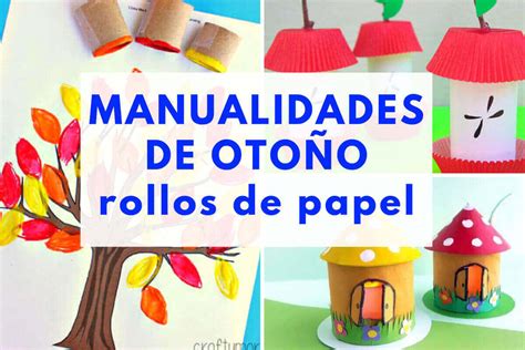 MANUALIDADES DE OTOÑO CON ROLLOS DE PAPEL