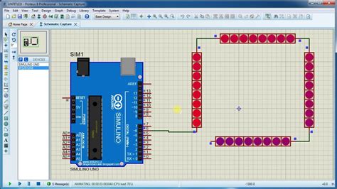 Ws Neopixel Proteus Simulation With Arduino Youtube