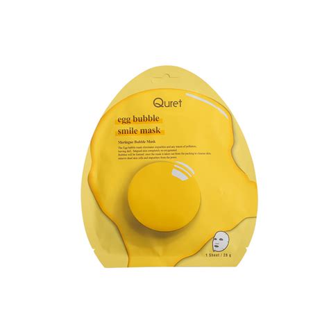 Quret Egg Bubble Smile Mask 28g Quret Guardian Singapore