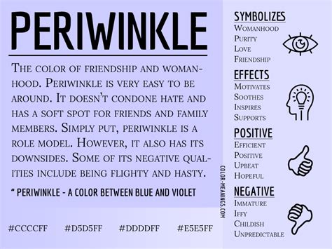 Periwinkle Color Meaning: The Color Periwinkle Symbolizes Friendship ...