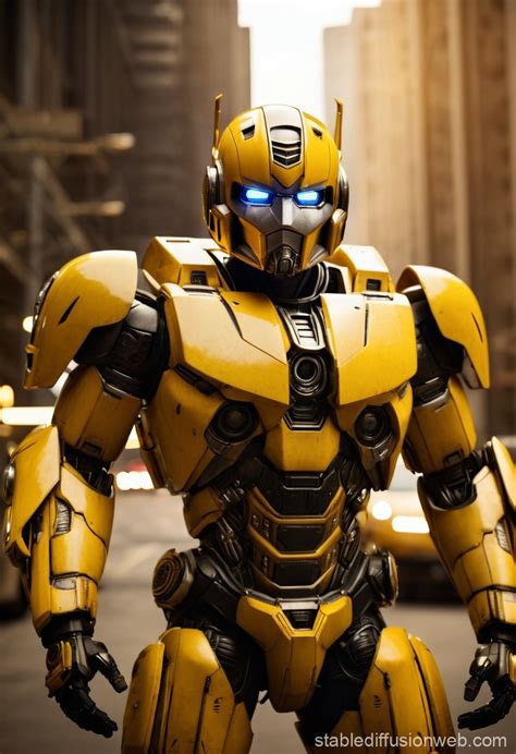 Transformers Bumblebee Yellow Mecha Suit | Stable Diffusion Online