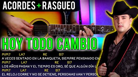 Hoy Todo CambioMarca Registrada Tutorial Guitarra Acordes YouTube