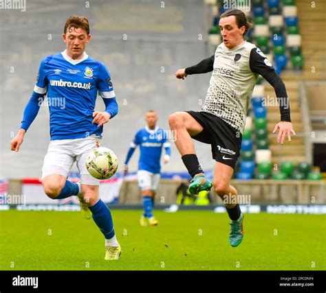 Jamie Glackin, Coleraine FC player. BetMcLean Cup Final 2023, Linfield Vs Coleraine. National ...