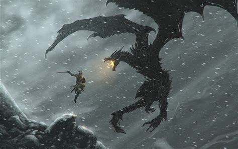 Dragon The Elder Scrolls V Skyrim Dragonborn Mythology Alduin Wing