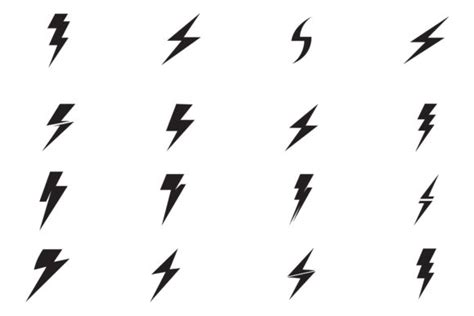 Thunderbolt Lightning Flash Vector Logo Graphic By Alby No Creative