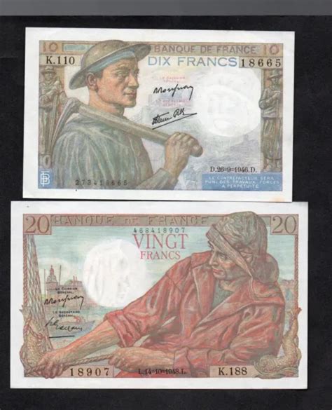 Lot Deux Billets Anciens Parfaitement Neufs Eur Picclick Fr