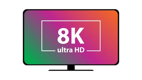 Premium Vector | 8K Ultra TV Vector Illustration