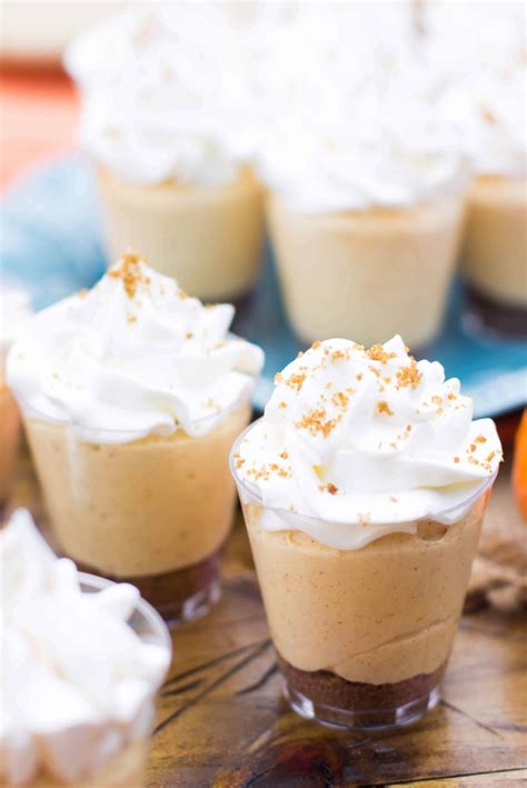 Pumpkin Pie Cheesecake Dessert Shooters