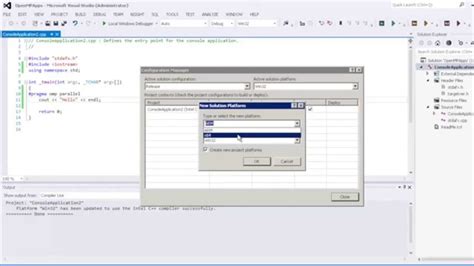 Configuring Microsoft Visual Studio For Openmp Youtube