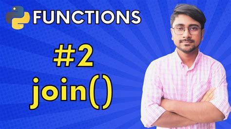 2 Python Join Function Python Methods Youtube