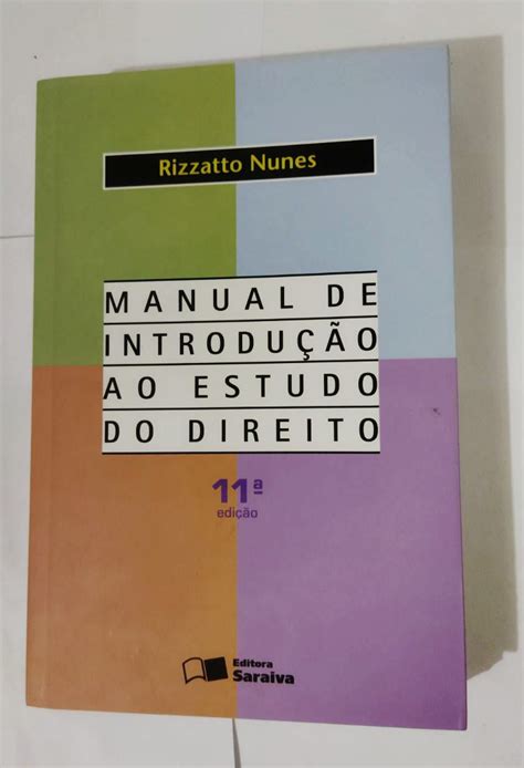 Manual De Introdução Ao Estudo Do Direito Rizzatto Nunes