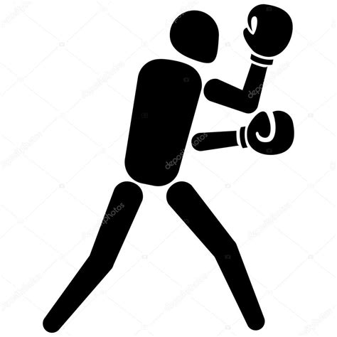 Esto Es Pictograma Deportivo Pugilismo Modo Boxeo Juegos Ideal Para