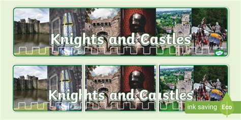 Knights And Castles Photo Display Banner Teacher Made