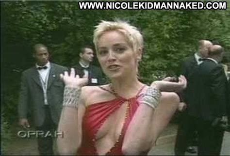 Sharon Stone The Oprah Winfrey Show Breasts Big Tits Cleavage Big