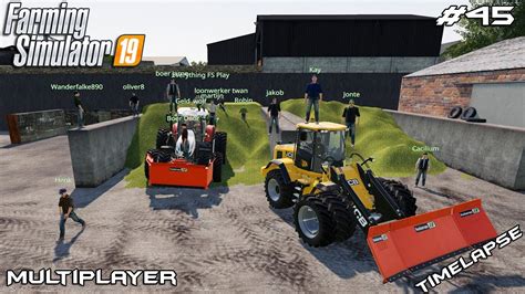 Filling 7 Bunkers With Alfalfa Silage Sandy Bay 19 Multiplayer Farming Simulator 19