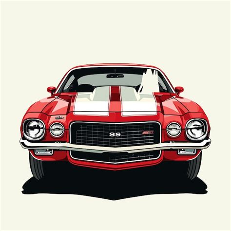 Premium Vector American Muscle Car Tshirt Design