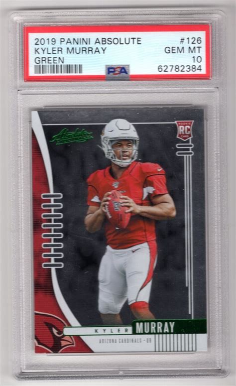 2019 Panini Absolute Rookie Green 126 Kyler Murray RC For Sale