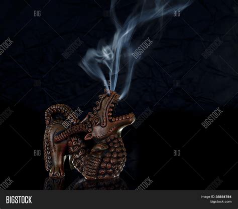 Craved Dragon Incense Image And Photo Free Trial Bigstock