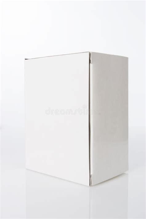 Plain White box stock image. Image of board, container - 2440257