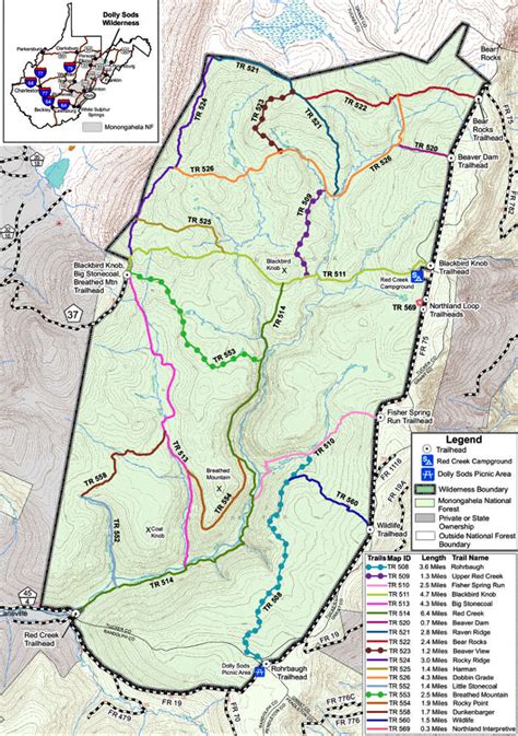 Dolly Sods Map