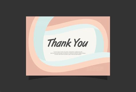 thank you card design template 17556039 Vector Art at Vecteezy