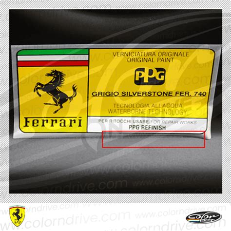 Ferrari Touch Up Paint Find Touch Up Color For Ferrari Color N Drive