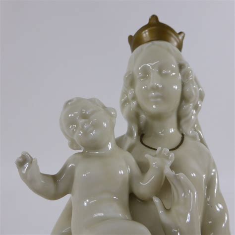 Neu Tettau NPT Gerold Porzellan Figur Madonna Mit Kind 37 Cm EBay