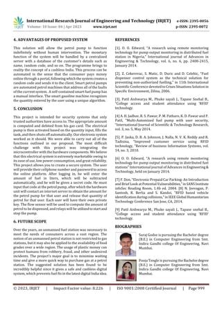 Iot Based Automated Petrol Pump Pdf