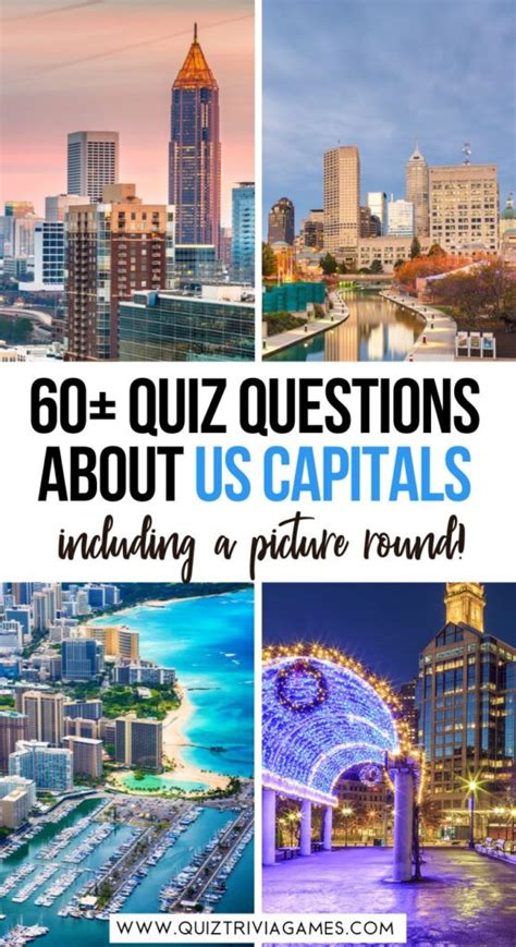 60+ US Capitals Quiz Questions and Answers - Quiz Trivia Games